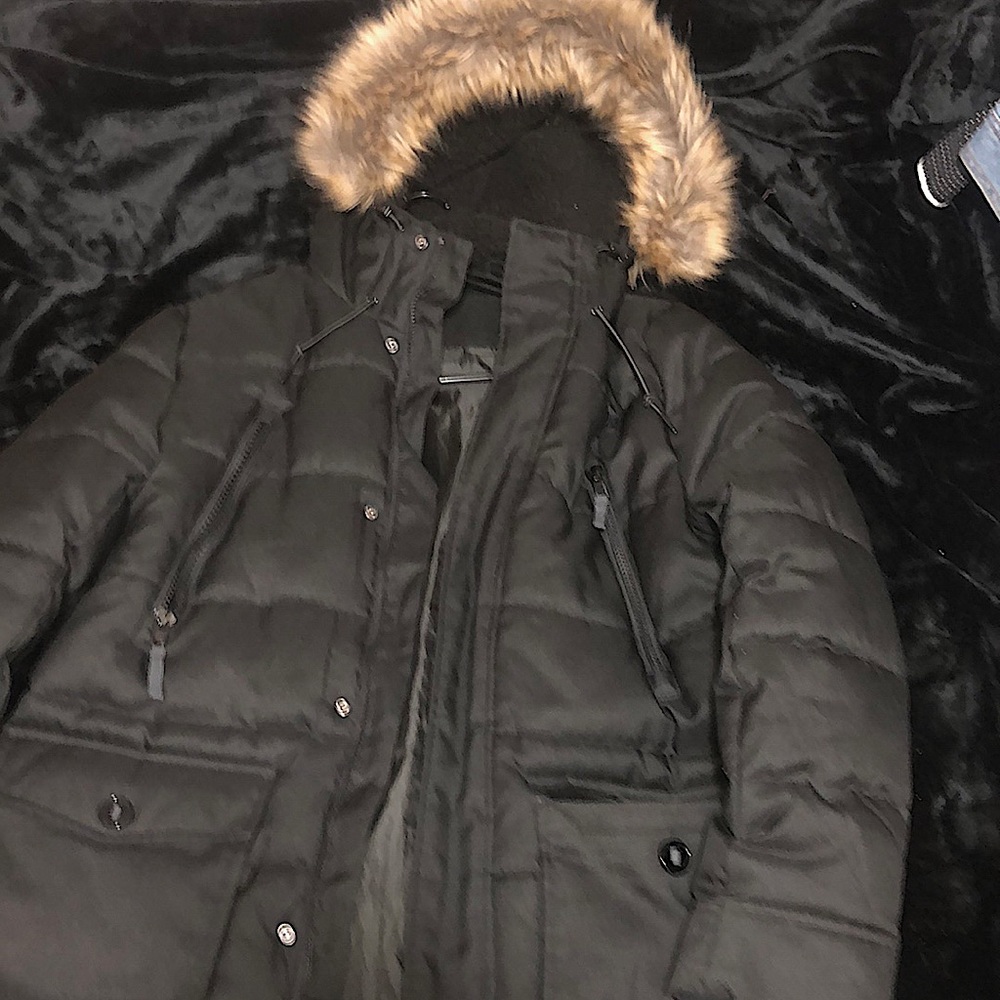 Puffy snow jacket.